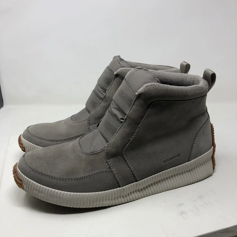 Sorel Out N About Plus Mid Boots Womens 9 Quarry Grey Waterproof Outdoor Casual